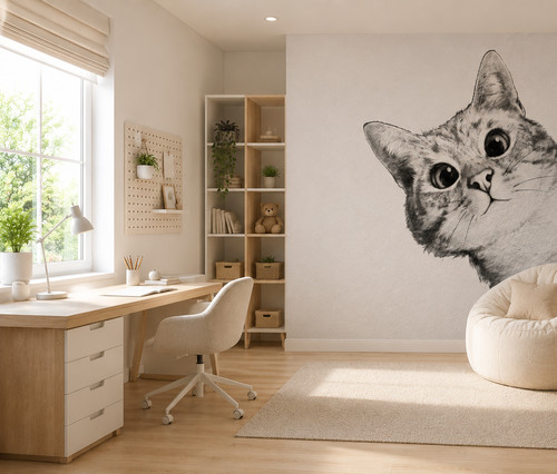 Cute cat wallpaper - wallpaper, mural