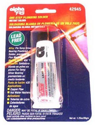 Lead free plumbing solder - plumbing,